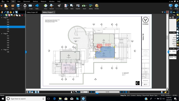 Integration Bluebeam Studio in Vectorworks 1